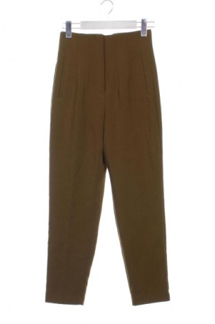 Pantaloni de femei Zara, Mărime XS, Culoare Verde, Preț 166,82 Lei