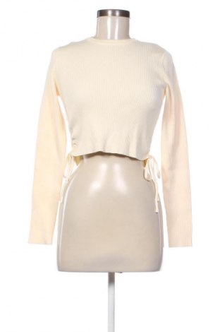 Дамски пуловер Bershka, Размер L, Цвят Бежов, Цена 24,03 €