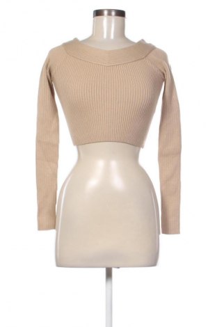 Дамски пуловер Bershka, Размер XS, Цвят Бежов, Цена 24,03 €