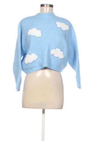 Дамски пуловер Bershka, Размер S, Цвят Син, Цена 15,00 €