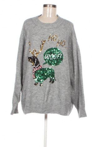 Дамски пуловер H&M, Размер XXL, Цвят Сив, Цена 11,24 €