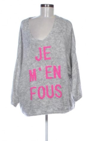 Dámsky pulóver Je M'en Fous, Veľkosť XXL, Farba Sivá, Cena  26,95 €