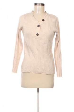 Damski sweter Jean Pascale, Rozmiar L, Kolor Beżowy, Cena 27,99 zł