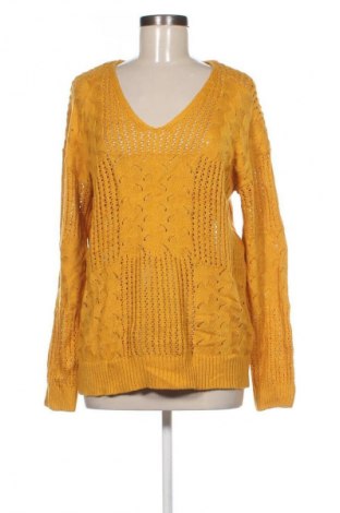 Дамски пуловер Laura Torelli, Размер M, Цвят Жълт, Цена 4,09 €