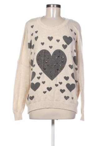 Γυναικείο πουλόβερ Unbranded, Μέγεθος L, Χρώμα Εκρού, Τιμή 14,77 €