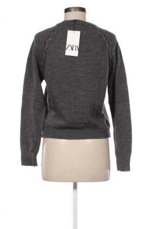 Дамски пуловер Zara, Размер L, Цвят Сив, Цена 31,65 €