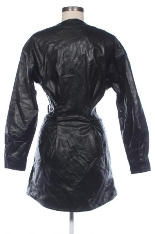 Дамско кожено палто H&M, Размер S, Цвят Черен, Цена 80,78 €