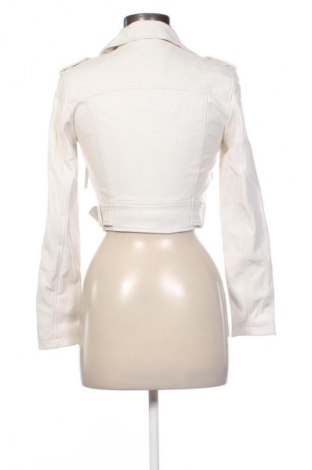 Damen Lederjacke Bershka, Größe XS, Farbe Beige, Preis 30,00 €