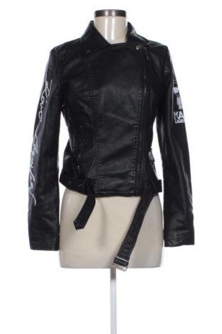 Γυναικείο δερμάτινο μπουφάν Black&fish, Μέγεθος L, Χρώμα Μαύρο, Τιμή 30,00 €