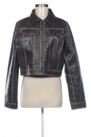 Γυναικείο δερμάτινο μπουφάν Cropp, Μέγεθος XL, Χρώμα Καφέ, Τιμή 32,00 €