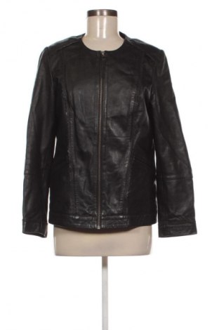 Γυναικείο δερμάτινο μπουφάν Damart, Μέγεθος M, Χρώμα Μαύρο, Τιμή 46,99 €