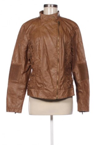 Дамско кожено яке Gina Benotti, Размер XL, Цвят Кафяв, Цена 56,34 €
