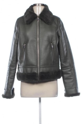 Дамско кожено яке Mohito, Размер S, Цвят Зелен, Цена 29,63 €