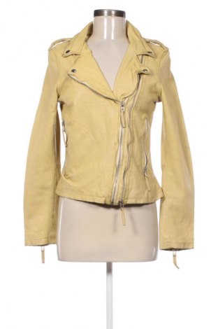 Γυναικείο δερμάτινο μπουφάν Ricano, Μέγεθος S, Χρώμα Κίτρινο, Τιμή 151,35 €
