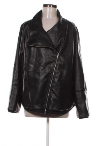 Дамско кожено яке SHEIN, Размер 3XL, Цвят Черен, Цена 14,31 €