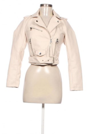 Damen Lederjacke Sinsay, Größe XXS, Farbe Aschrosa, Preis 30,00 €