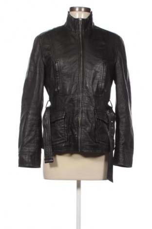 Дамско кожено яке Unbranded, Размер M, Цвят Черен, Цена 41,41 €