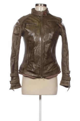 Дамско кожено яке Unbranded, Размер M, Цвят Бежов, Цена 33,74 €