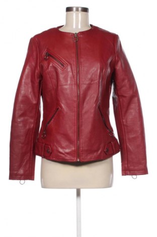 Дамско кожено яке Unbranded, Размер M, Цвят Червен, Цена 30,00 €
