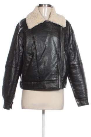Дамско кожено яке Unbranded, Размер M, Цвят Черен, Цена 22,49 €