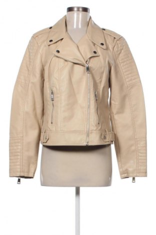 Damen Lederjacke Vero Moda, Größe XL, Farbe Beige, Preis 48,00 €