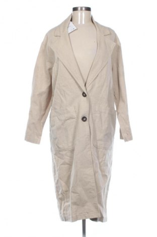 Damski płaszcz Pull&Bear, Rozmiar XS, Kolor Beżowy, Cena 257,21 zł