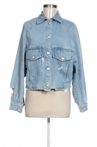 Γυναικείο μπουφάν Stradivarius, Μέγεθος XS, Χρώμα Μπλέ, Τιμή 19,95 €