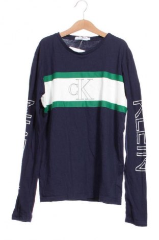 Bluză pentru copii Calvin Klein Jeans, Mărime 15-18y/ 170-176 cm, Culoare Albastru, Preț 71,99 Lei