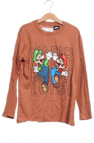 Gyerek blúz Zara, Méret 7-8y / 128-134 cm, Szín Barna, Ár 7 628 Ft