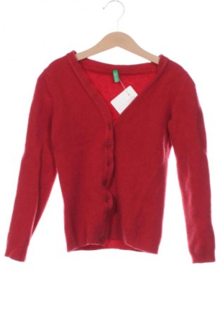 Dětský kardigán United Colors Of Benetton, Velikost 3-4y/ 104-110 cm, Barva Červená, Cena  368,00 Kč