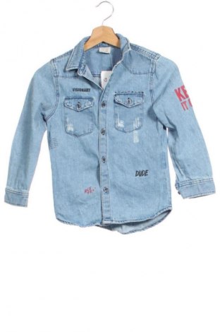 Cămașă pentru copii Zara, Mărime 6-7y/ 122-128 cm, Culoare Albastru, Preț 36,49 Lei