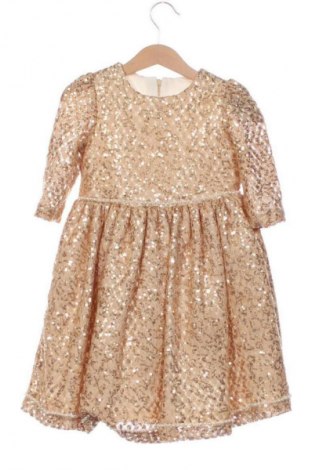 Rochie pentru copii Unbranded, Mărime 2-3y/ 98-104 cm, Culoare Auriu, Preț 64,00 Lei