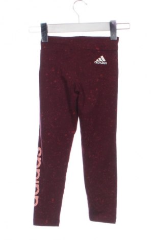 Dětské legíny  Adidas, Velikost 5-6y/ 116-122 cm, Barva Červená, Cena  288,00 Kč