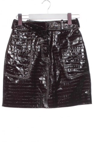 Кожена пола Scotch & Soda, Размер XS, Цвят Кафяв, Цена 42,00 €