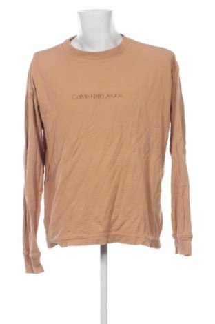 Мъжка блуза Calvin Klein Jeans, Размер M, Цвят Бежов, Цена 18,91 €