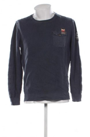 Herren Strickjacke Camp David, Größe L, Farbe Blau, Preis 25,99 €