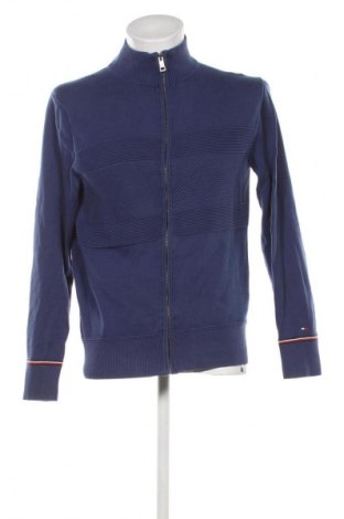 Herren Strickjacke Tommy Hilfiger, Größe M, Farbe Blau, Preis 63,99 €