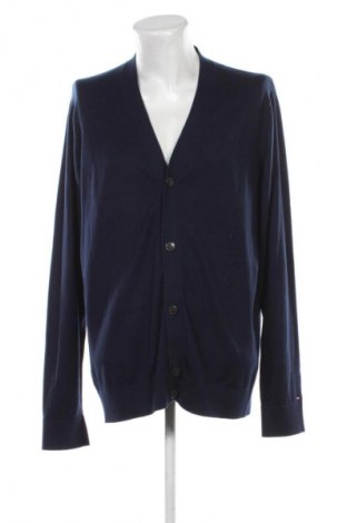 Jachetă tricotată de bărbați Tommy Hilfiger, Mărime XXL, Culoare Albastru, Preț 255,45 Lei