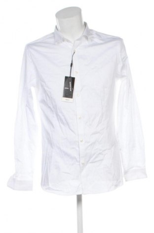 Herrenhemd Jack & Jones, Größe L, Farbe Weiß, Preis € 43,99