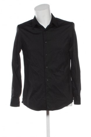 Мъжка риза Zara, Размер M, Цвят Черен, Цена 10,73 €