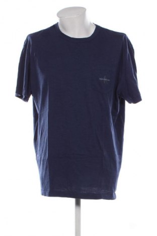 Ανδρικό t-shirt Calvin Klein Jeans, Μέγεθος XL, Χρώμα Μπλέ, Τιμή 17,46 €