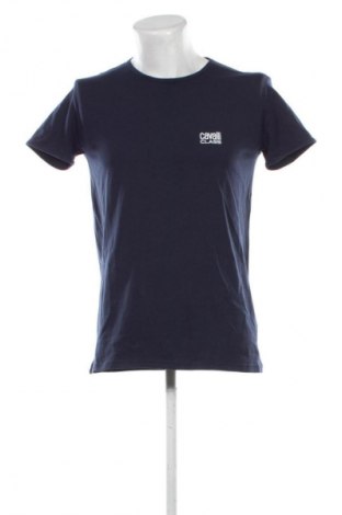 Męski T-shirt Cavalli Class, Rozmiar L, Kolor Niebieski, Cena 169,86 zł