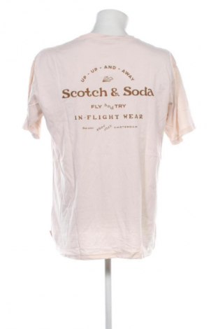 Tricou de bărbați Scotch & Soda, Mărime L, Culoare Bej, Preț 109,99 Lei