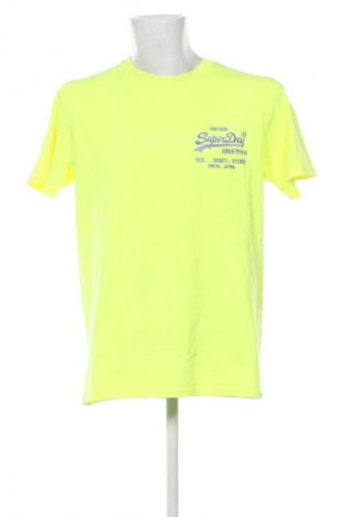 Męski T-shirt Superdry, Rozmiar XL, Kolor Żółty, Cena 107,99 zł