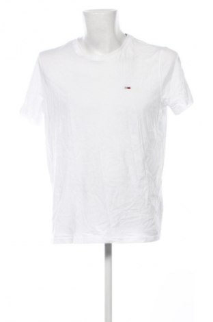 Tricou de bărbați Tommy Jeans, Mărime XL, Culoare Alb, Preț 195,99 Lei
