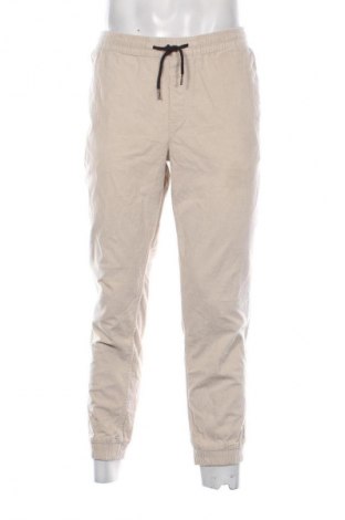 Pantaloni raiați de bărbați Jack & Jones, Mărime XL, Culoare Bej, Preț 46,99 Lei