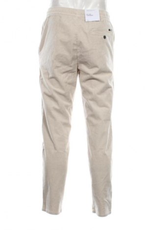Pantaloni raiați de bărbați Only & Sons, Mărime L, Culoare Bej, Preț 150,99 Lei