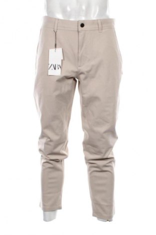 Férfi nadrág Zara, Méret L, Szín Bézs, Ár 10 709 Ft