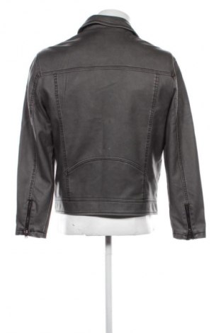 Geacă de piele pentru bărbati Bershka, Mărime S, Culoare Gri, Preț 208,53 Lei