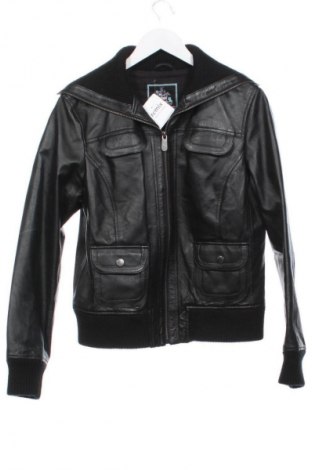 Geacă de piele pentru bărbati East Village, Mărime XS, Culoare Negru, Preț 323,99 Lei